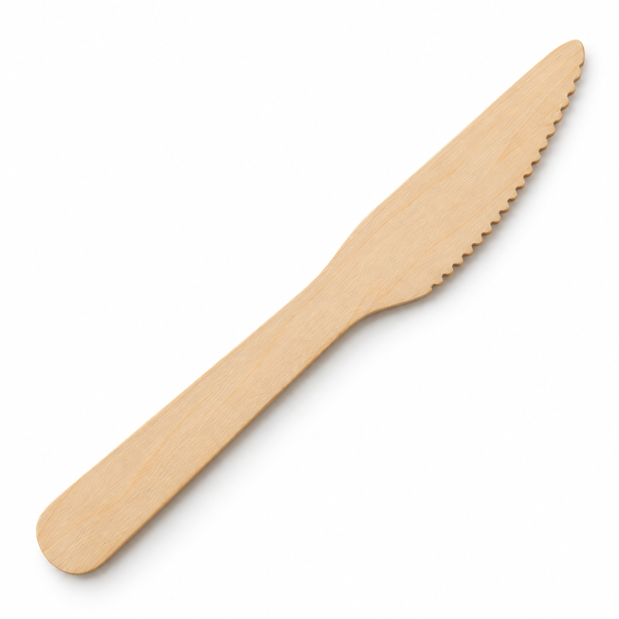 Wooden Knives, 6 Inch (16 cm), Biodegradable & Compostable Disposable Birch Wood Knives (Pack of 100)
