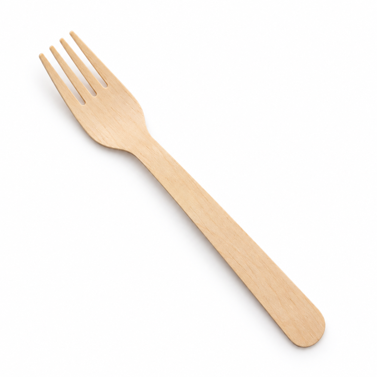 Wooden Forks, 6 Inch (16 cm), Biodegradable & Compostable Disposable Birch Wood Forks (Pack of 100)