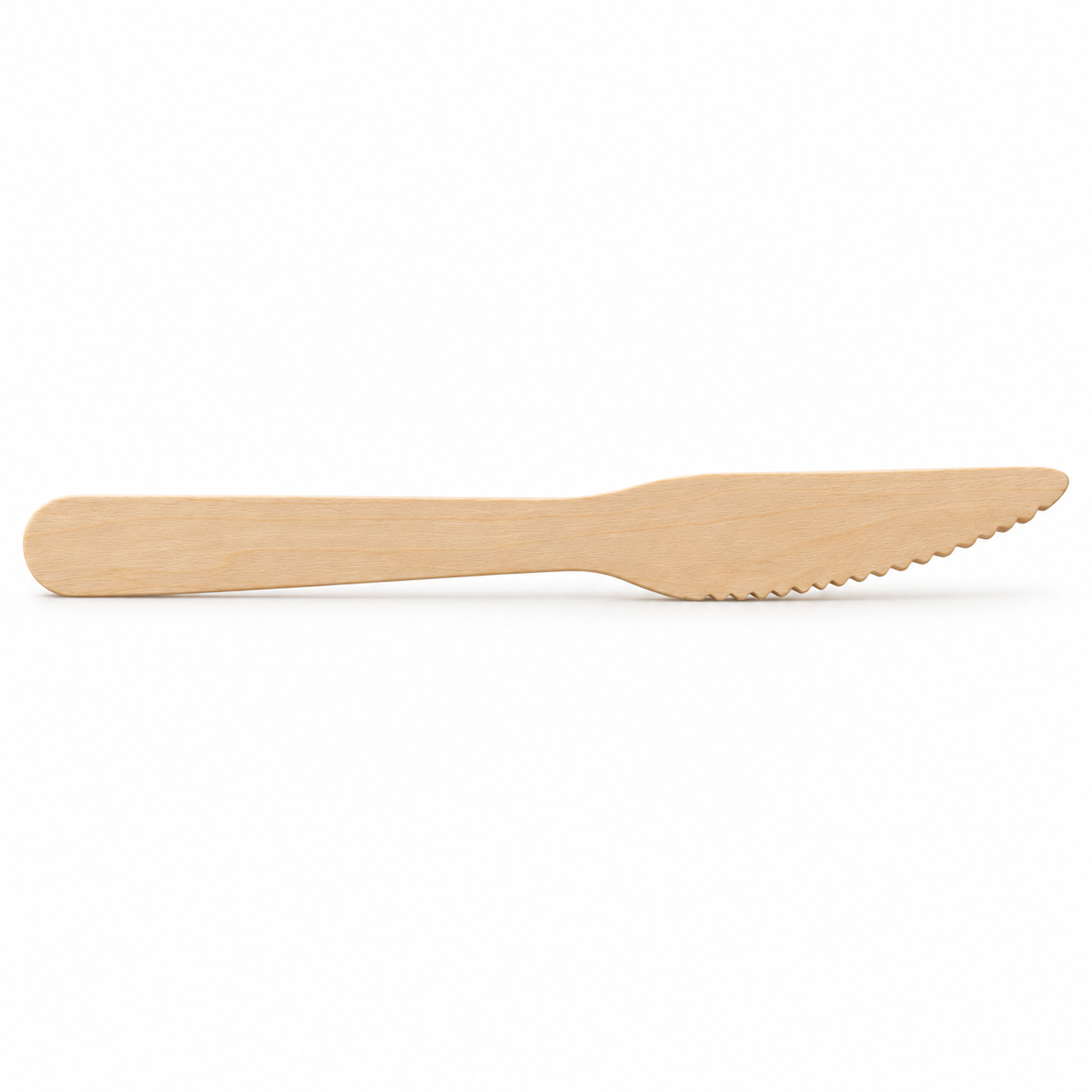Wooden Knives, 6 Inch (16 cm), Biodegradable & Compostable Disposable Birch Wood Knives (Pack of 100)
