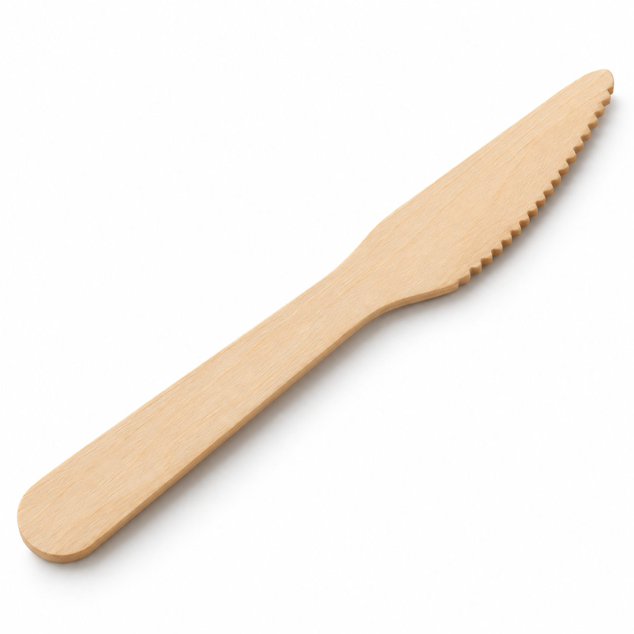 Wooden Knives, 6 Inch (16 cm), Biodegradable & Compostable Disposable Birch Wood Knives (Pack of 100)